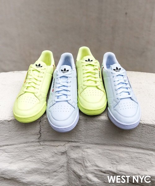 Adidas originals continental 80's sneakers in semi frozen yellow Clearance