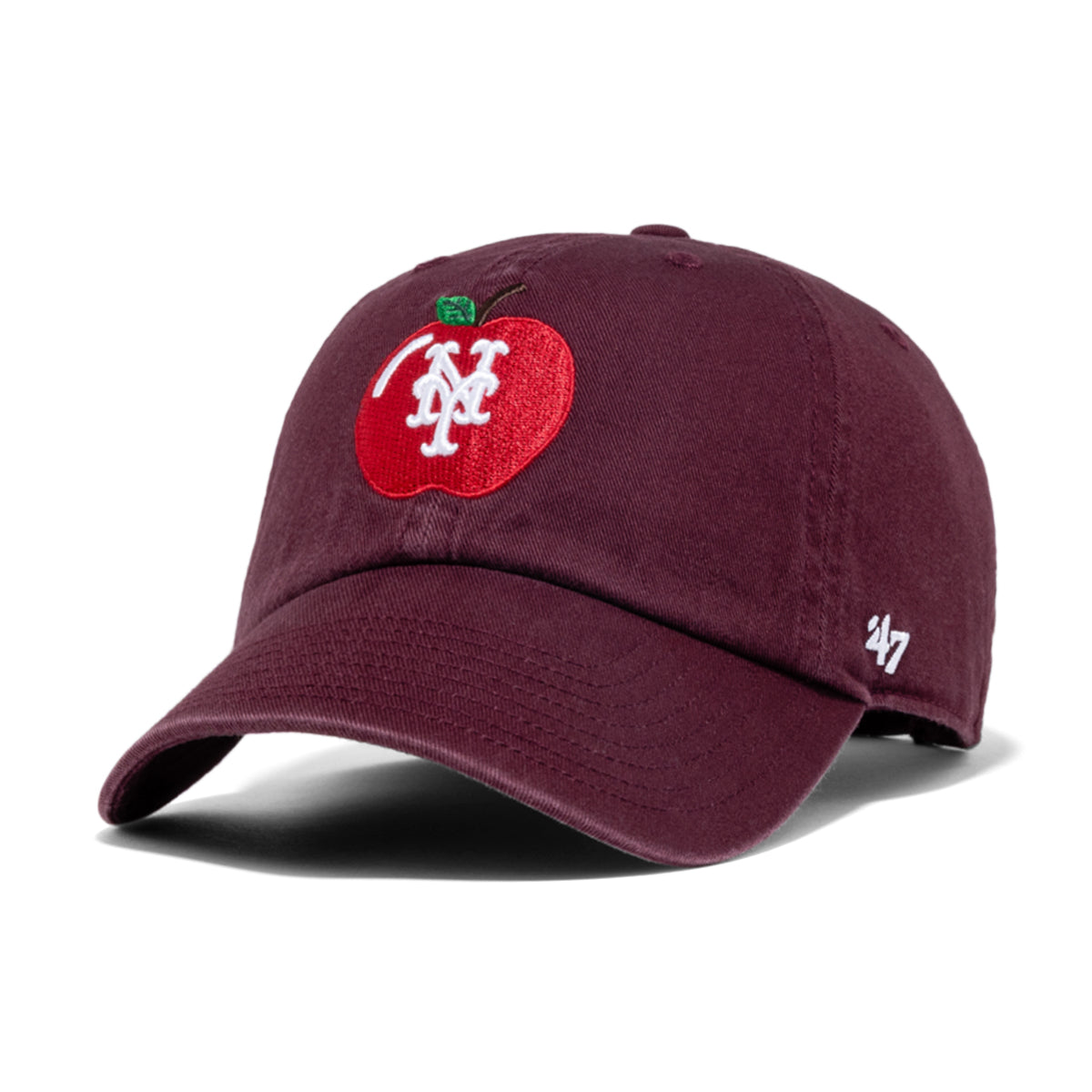 47 Brand New York Mets Apple Clean Up Burgundy – West NYC
