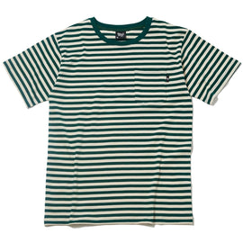 West NYC Stripe Tee Forest/Sail - 10051971 - West NYC