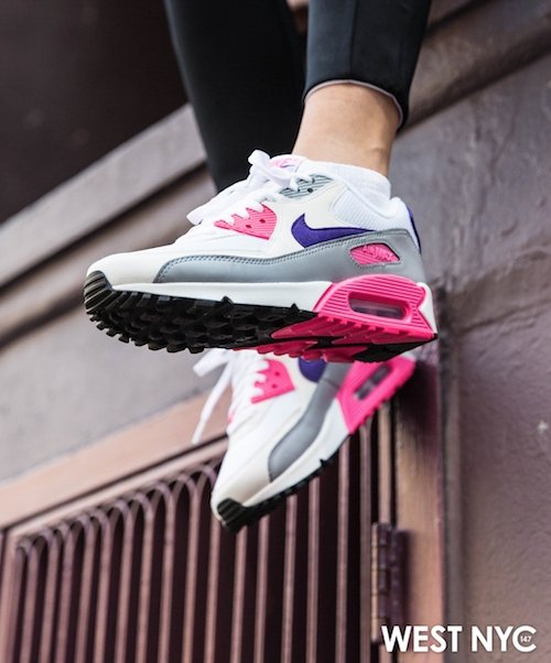 WMNS Nike Air Max 90 "Laser Pink / Court Purple" - West NYC