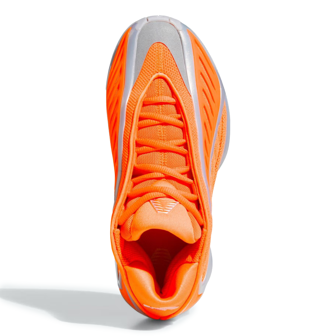 Adidas Men's Anthony Edwards 2 Lucid Orange/Silver Metallic/Grey Adidas Men's Anthony Edwards 2 Lucid Orange/Silver Metallic/Grey