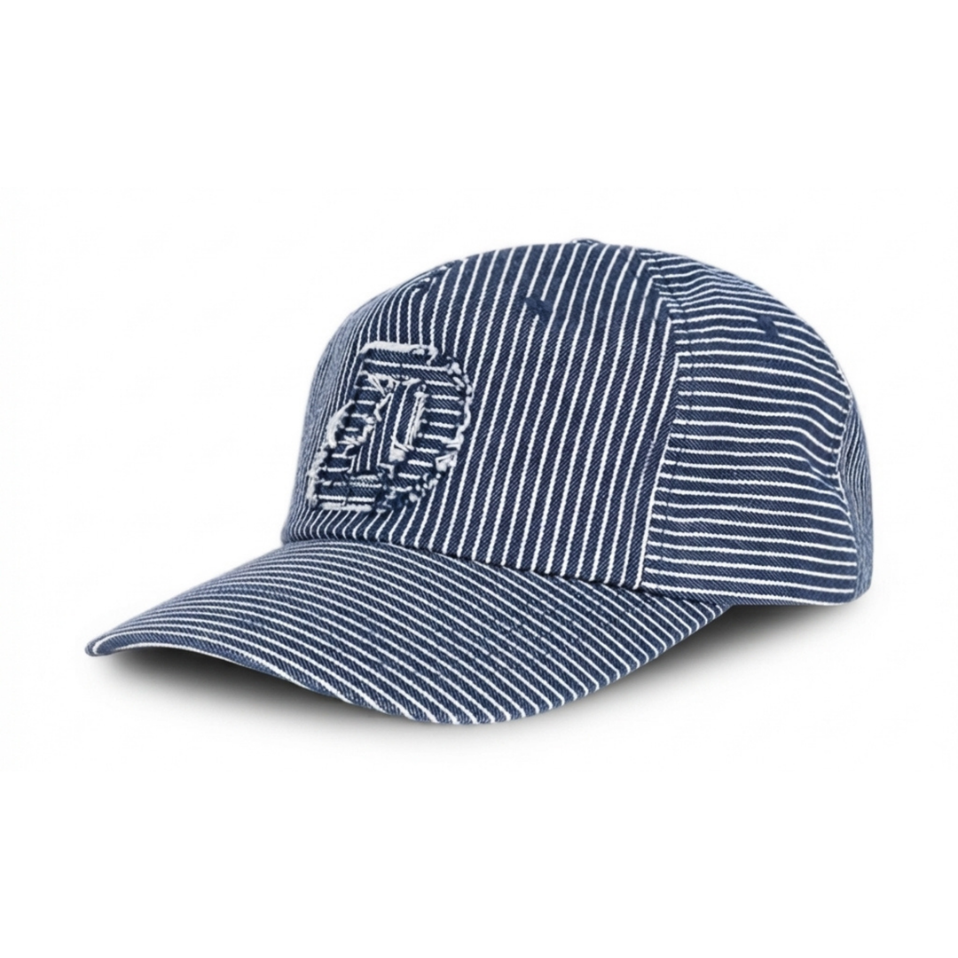 Dime Striped Navy Worker Cap