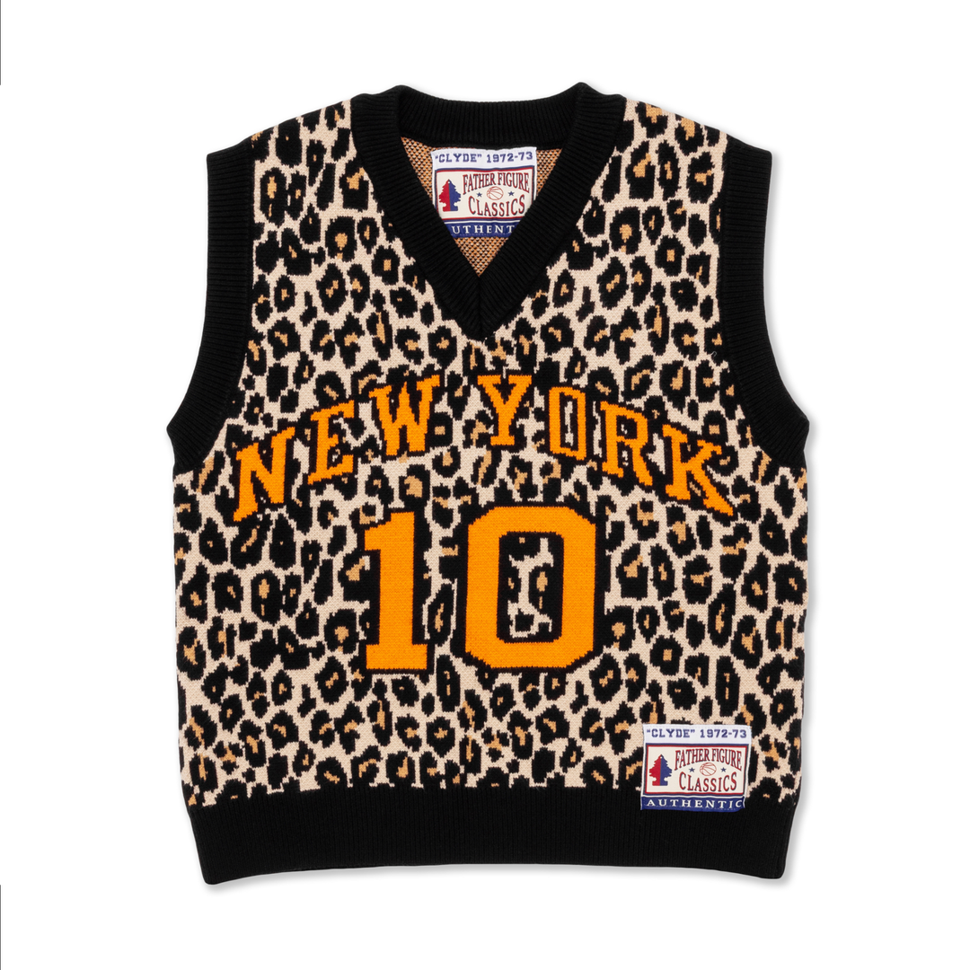 Father Figure Men's Clyde Knit Jersey Leopard Print/Black