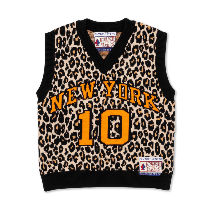 Father Figure Men's Clyde Knit Jersey Leopard Print/Black