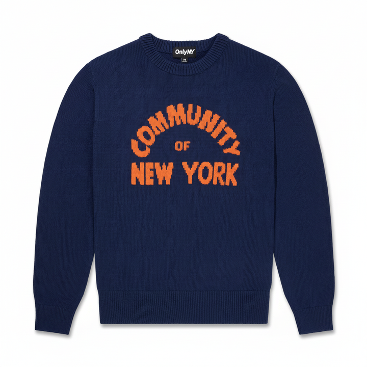 Only NY Men's Community of New York Sweater Navy