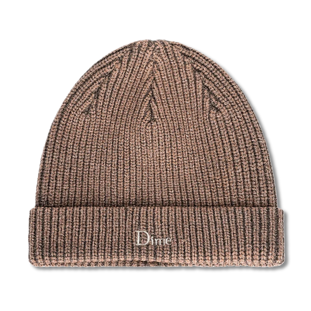 Dime Rib Dark Oak Fold Beanie