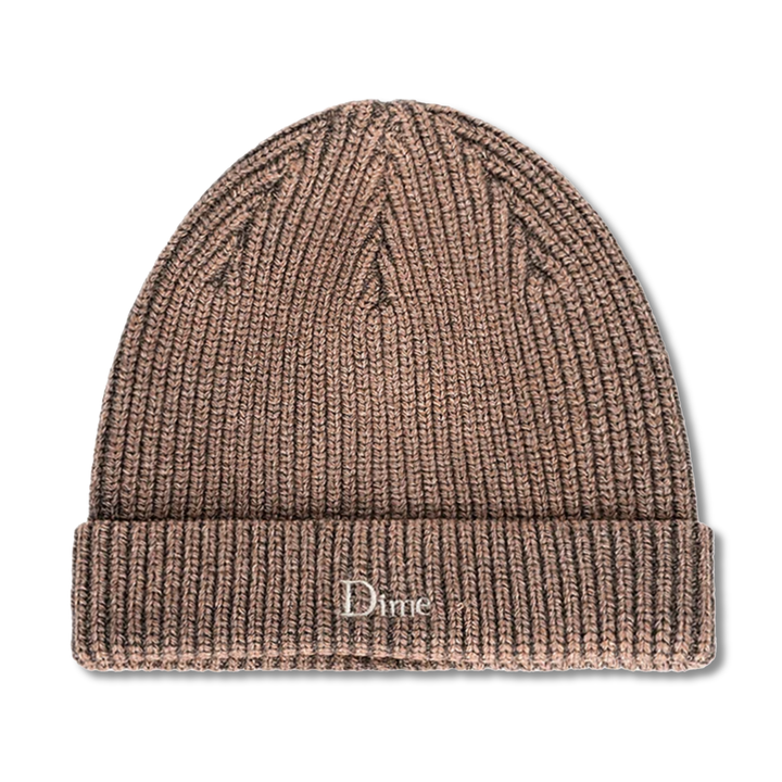 Dime Rib Dark Oak Fold Beanie
