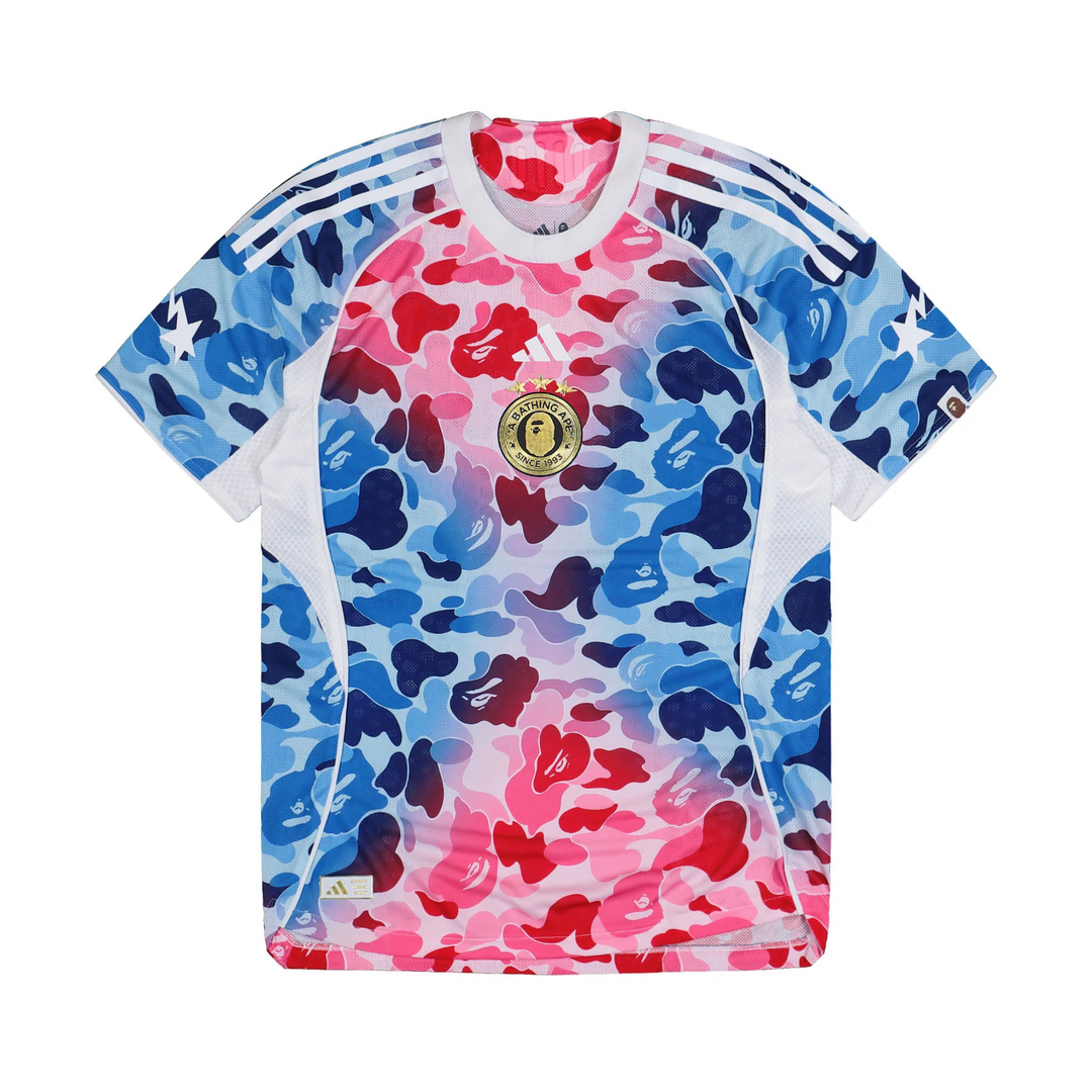 Adidas X BAPE FB Jersey Shock Blue – West NYC Adidas X BAPE FB Jersey Shock Blue – West NYC