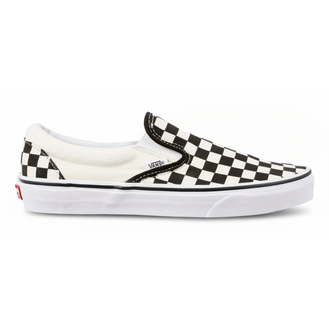 Vans Unisex Slip On Black/Off White Checkerboard