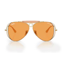 Ray Ban x Dolce & Gabbana The Shooter Polished Arista Gold Frame/Orange Lenses