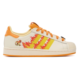 Adidas x Pokemon Men's Superstar II Charmander Cream White/Shock Yellow/Orange