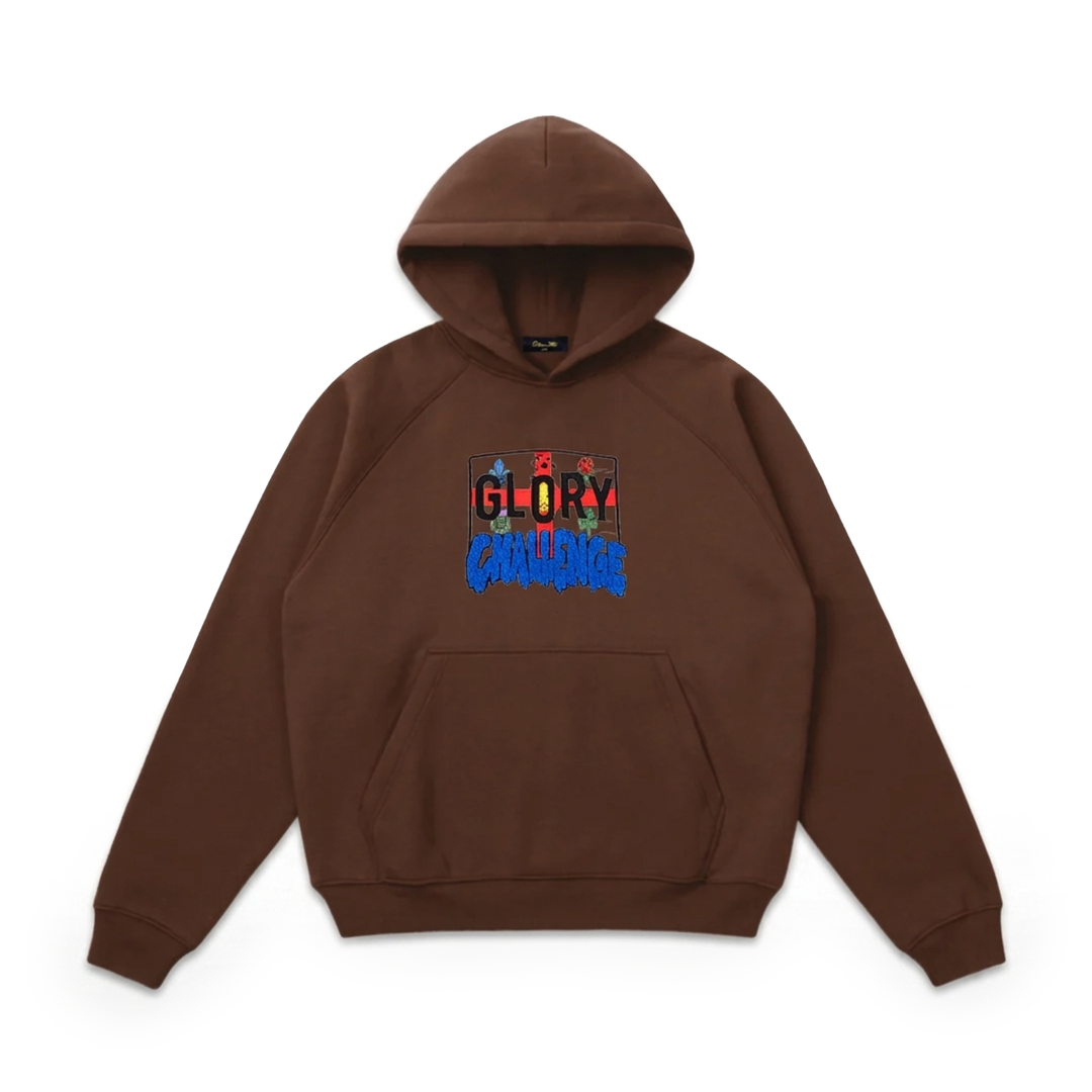 Dime Men's Glo Dime Glory Challenge Hoodie Dark Brown
