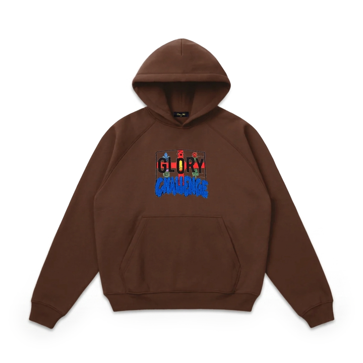 Dime Men's Glo Dime Glory Challenge Hoodie Dark Brown