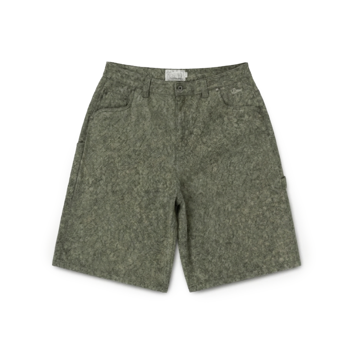 Dime Men's Classic Denim Shorts Electric Green
