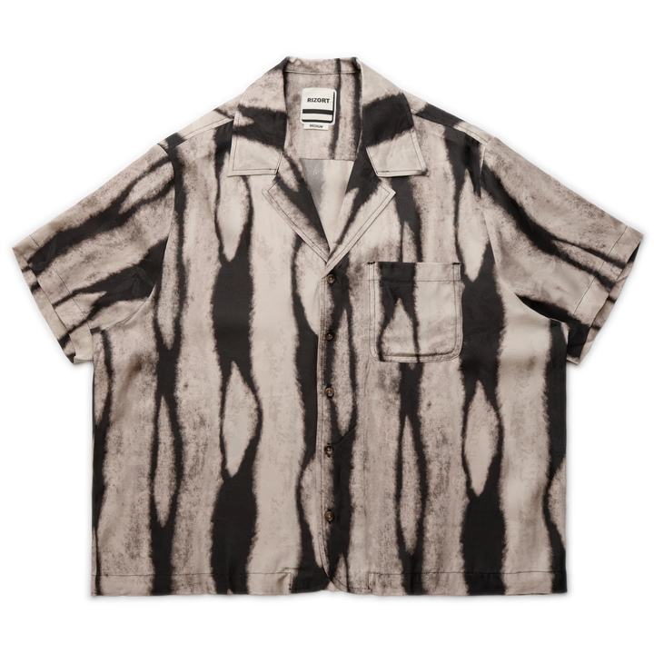Rizort Men's Shade Camp Collar Brown/Multicolor