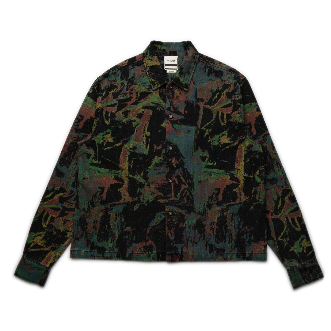 Rizort Men's Artist Button Up Black