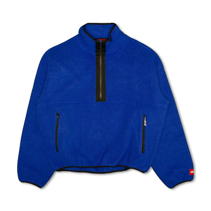 North Face Men's Red Box Half-Zip Fleece Blue