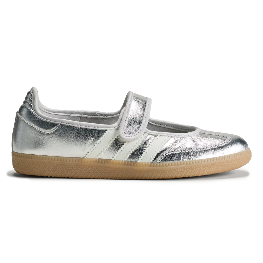 Adidas Women's Samba Jane Silver Metallic/Off White/Gum