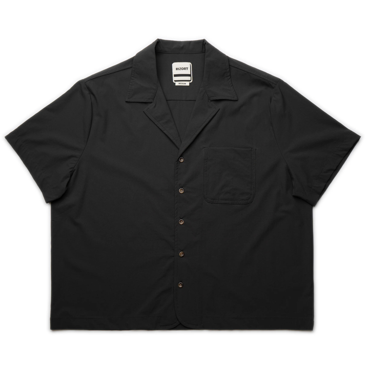 Rizort Men's Tim Camp Collar Black