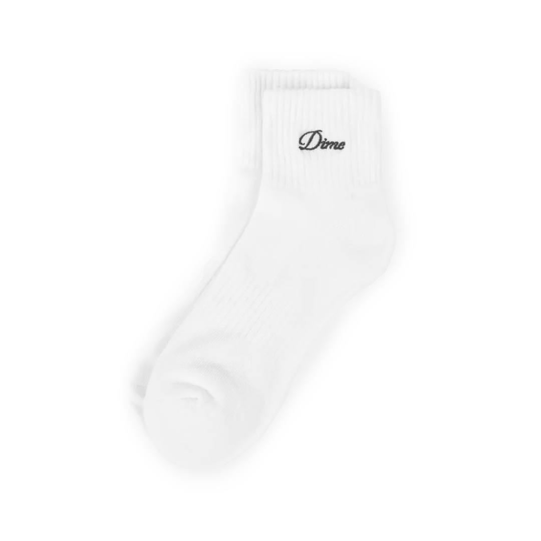 Dime Men's Two Pack Ankle Socks White