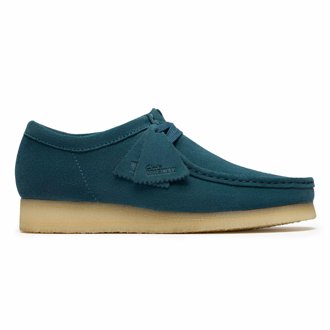 Clarks Men's Wallabee Mid Blue Suede – West NYC Clarks Men's Wallabee Mid Blue Suede – West NYC
