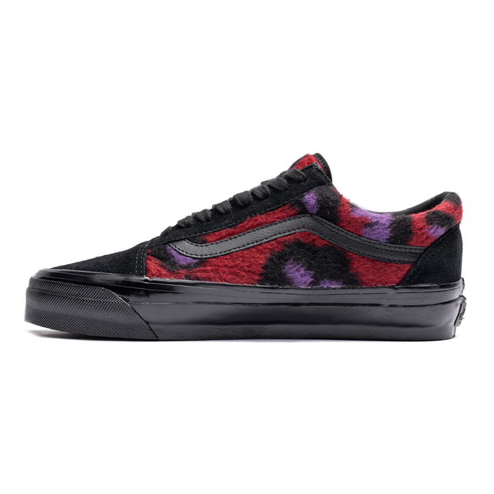 Vans Men's Premium Old Skool Black/Purple/Red Leopard