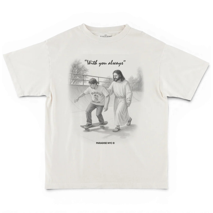 Paradise With You Always Short Sleeve White