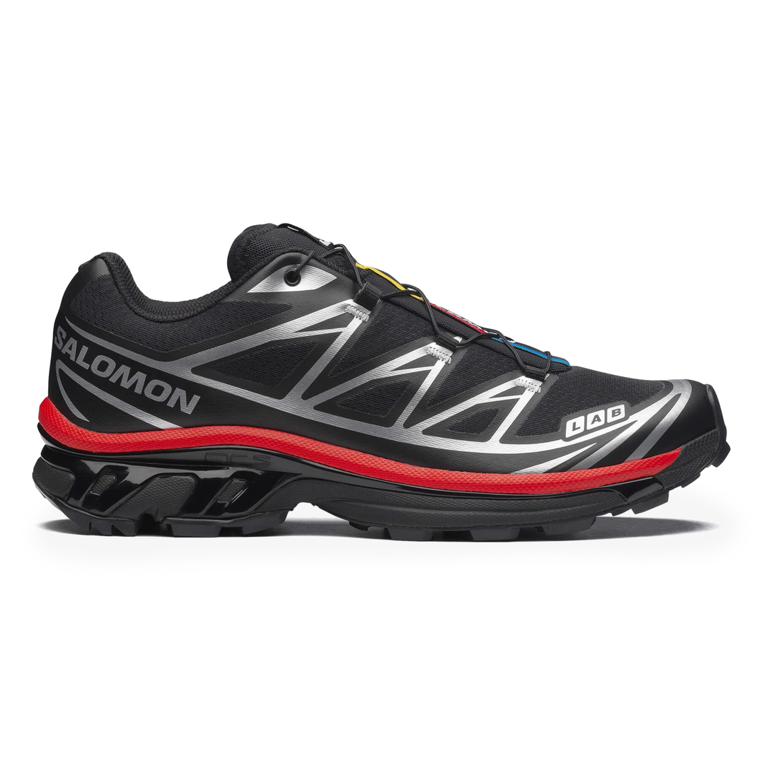 Salomon Men's XT-6 Black/Fiery Red/Footwear Silver