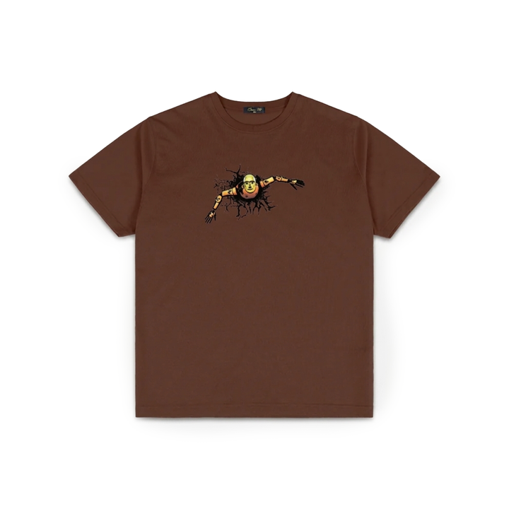 Dime Men's Crashed T-Shirt Dark Brown