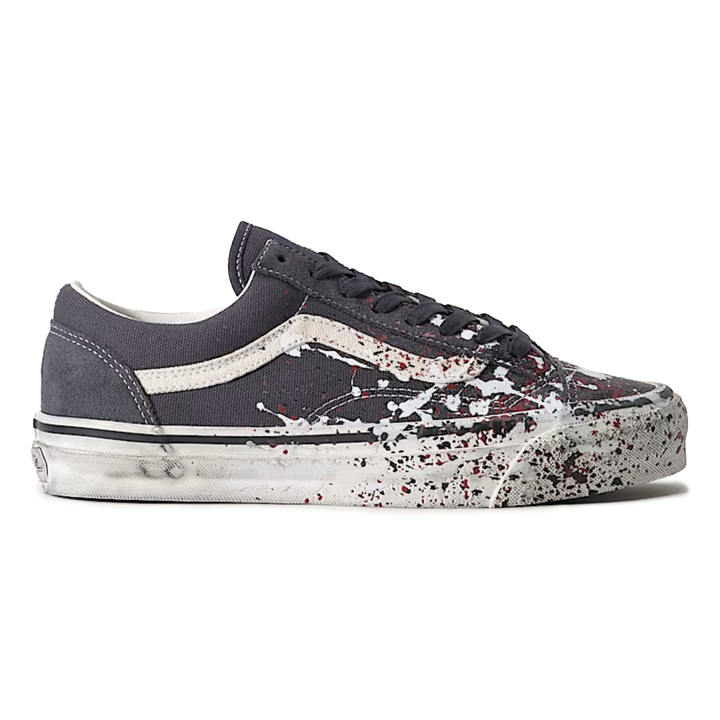 Vans Men's Premium Old Skool 36 Paint Splatter Charcoal Grey