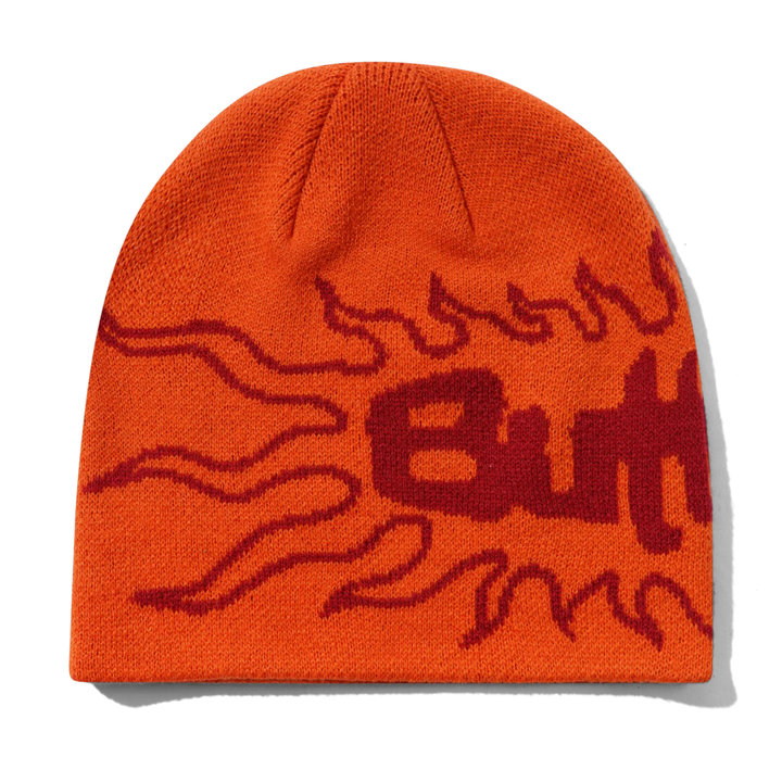 Butter Men's Solar Skully Beanie Orange