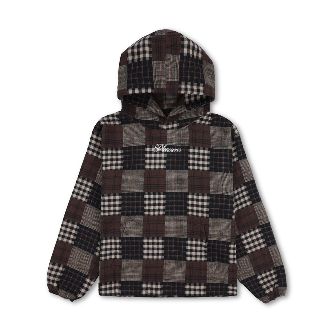 Pleasures Men's Mandras Poncho Hoodie Brown