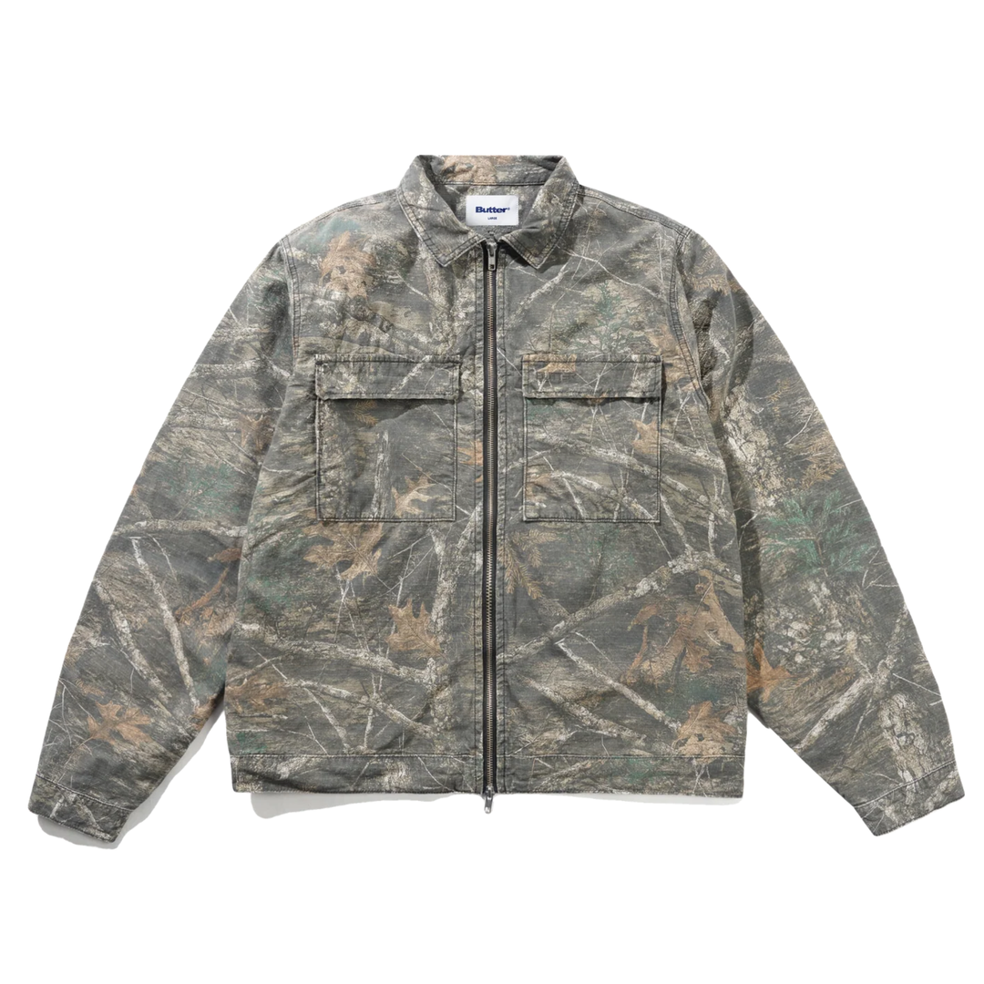 Butter Men's Ripstop Chore Jacket Forest Camouflage