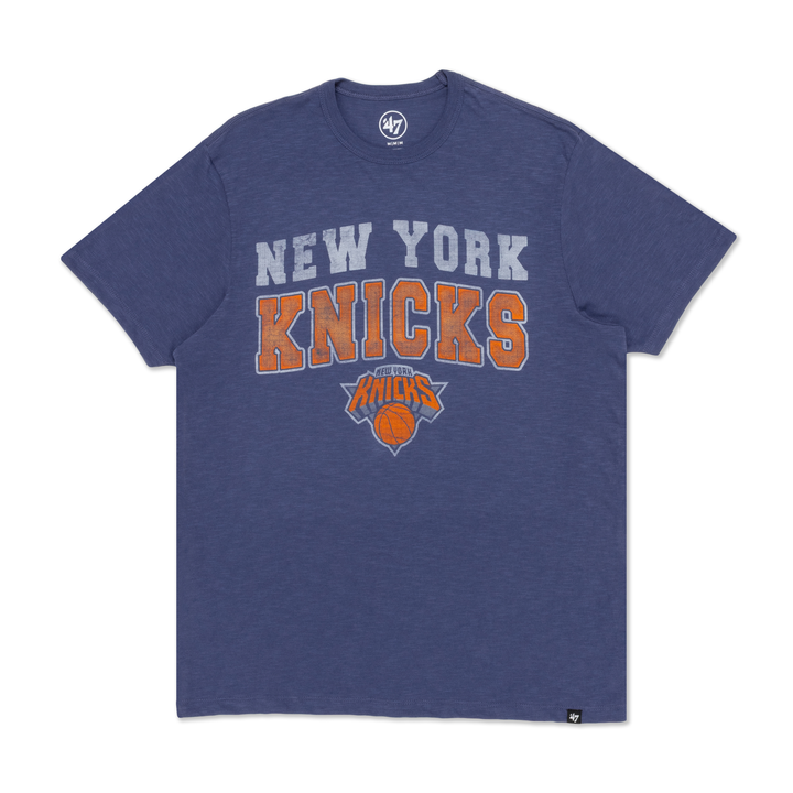 '47 Brand Men's Knicks Bleacher Scrum T-Shirt Blue