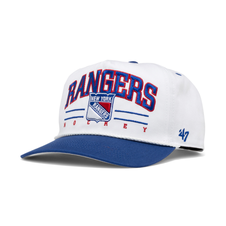 '47 Brand New York Rangers Roscoe Two-Tone Hitch White/Blue