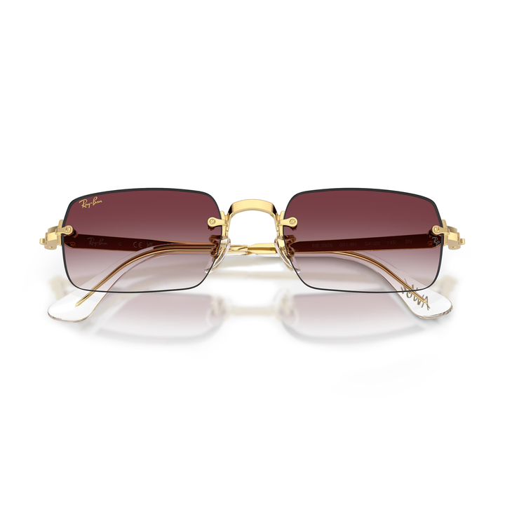 Ray Ban x A$AP Rocky RB3928 Clear Gradient Dark Violet Lens/Polished Arista Gold Frame