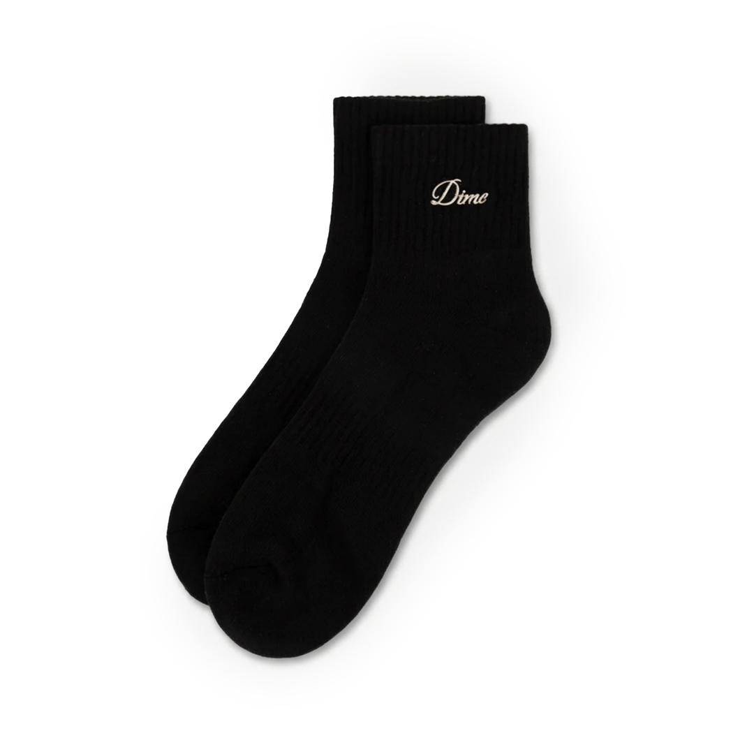 Dime Men's Two Pack Ankle Socks Black