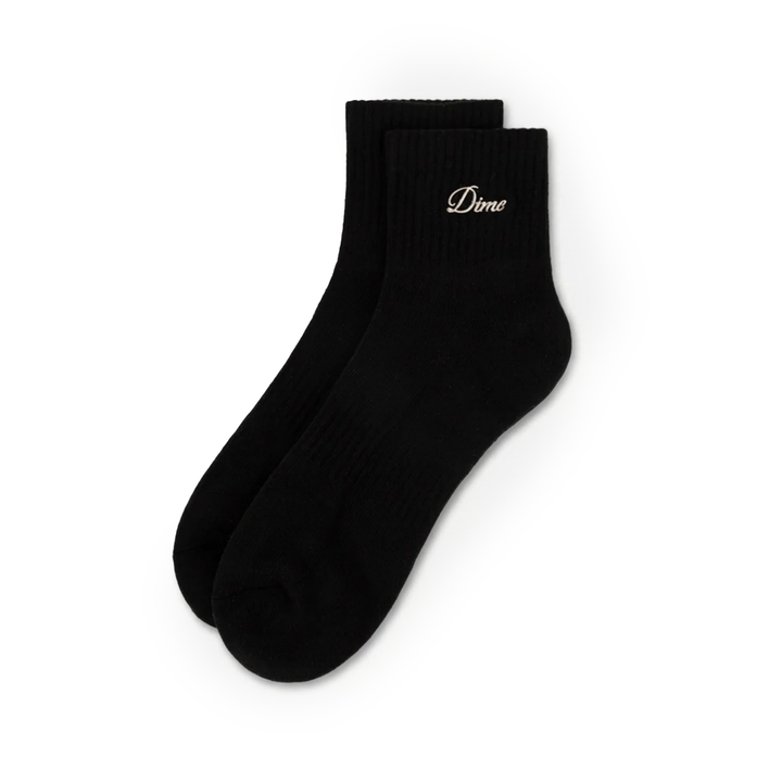 Dime Men's Two Pack Ankle Socks Black