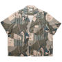 Rizort Men's Art Camp Collar Brown/Multicolor