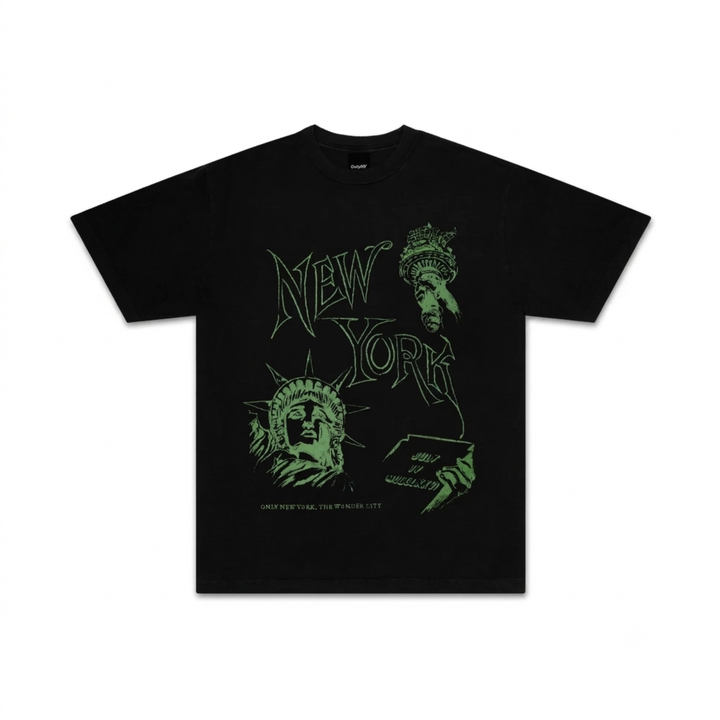 Only NY Men's The Wonder City T-Shirt Black