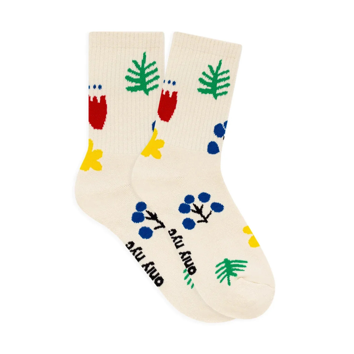Only NY Plants Cream/Multicolor Socks
