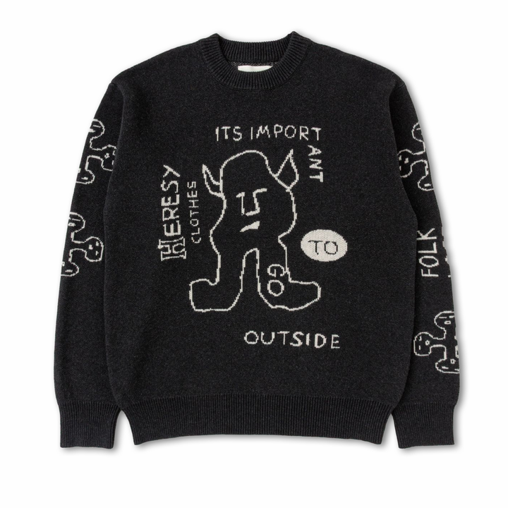 Heresy Men's Outdoors Knit Black/White