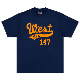 West NYC Men's Logo Navy/Orange Tee