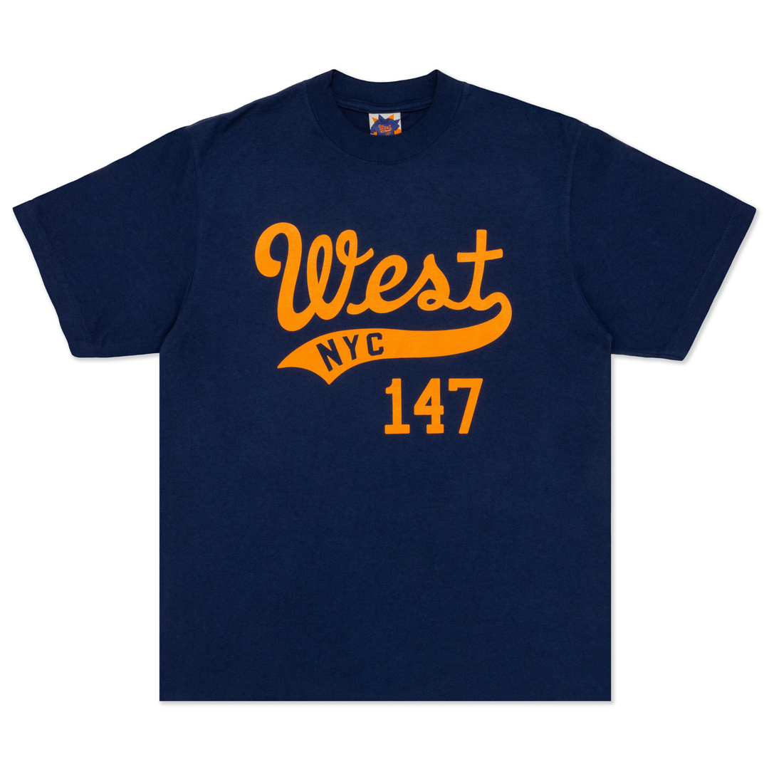 West NYC Men's Logo Navy/Orange Tee