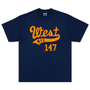West NYC Men's Logo Navy/Orange Tee
