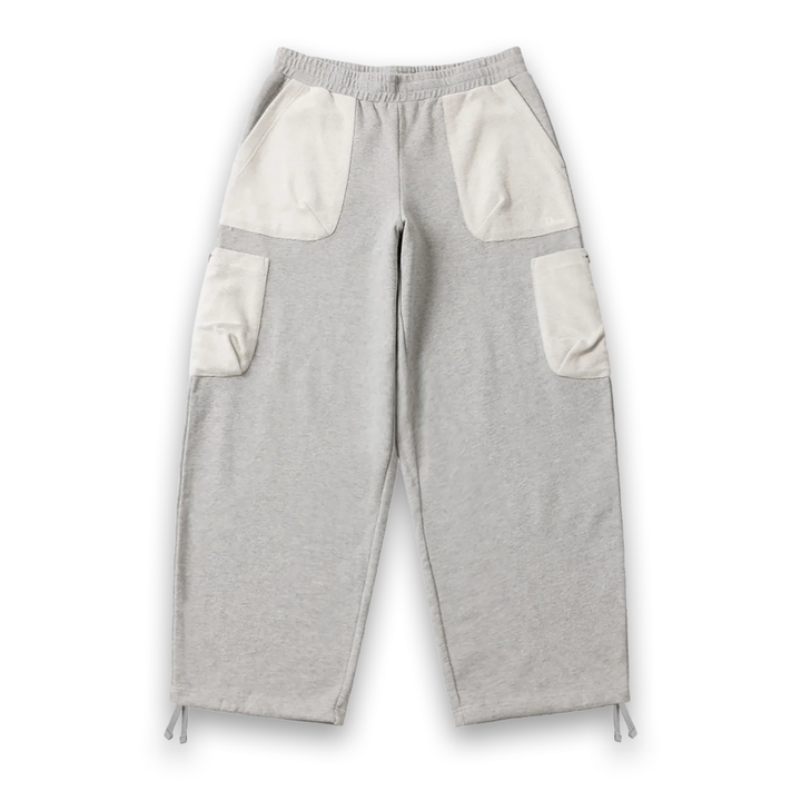 Dime Men's Reversed Terry Cargo Sweatpants Grey/White