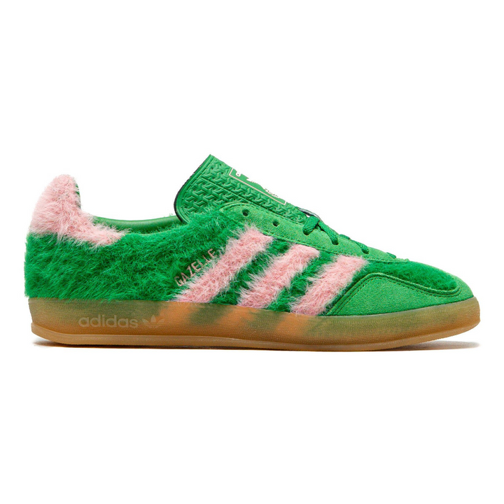 Adidas Women's Gazelle Indoor Green/Glo Pink/Gum 3