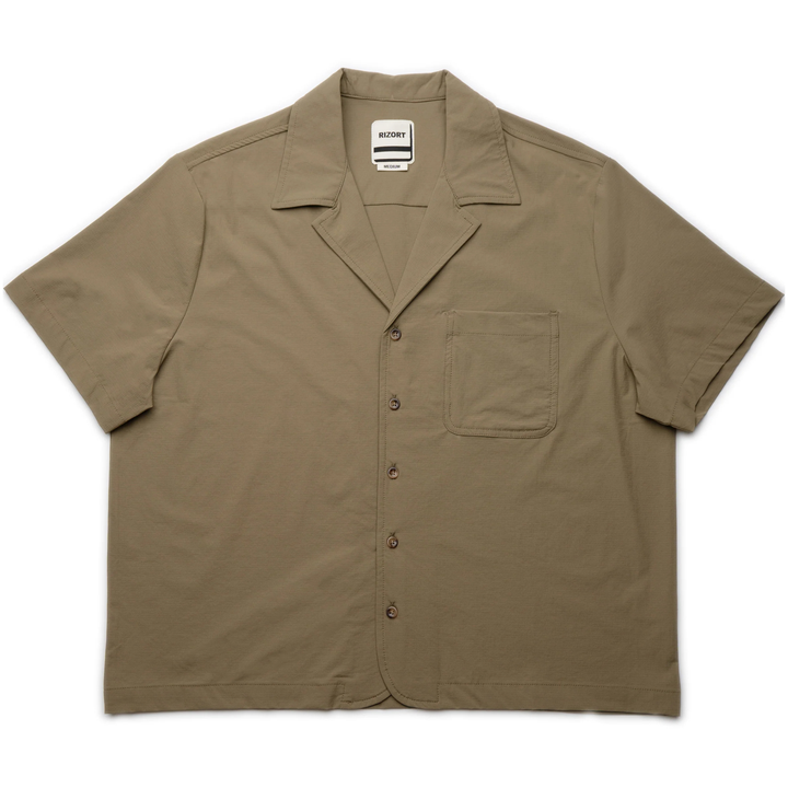 Rizort Men's Tim Camp Collar Green