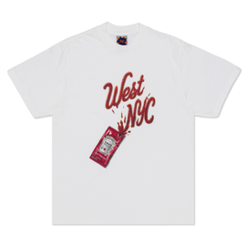 West NYC Men's Akiva Ketchup White Tee