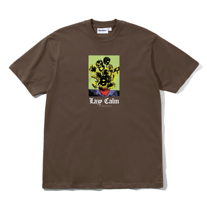 Butter Men's Lazy Calm T-Shirt Brown